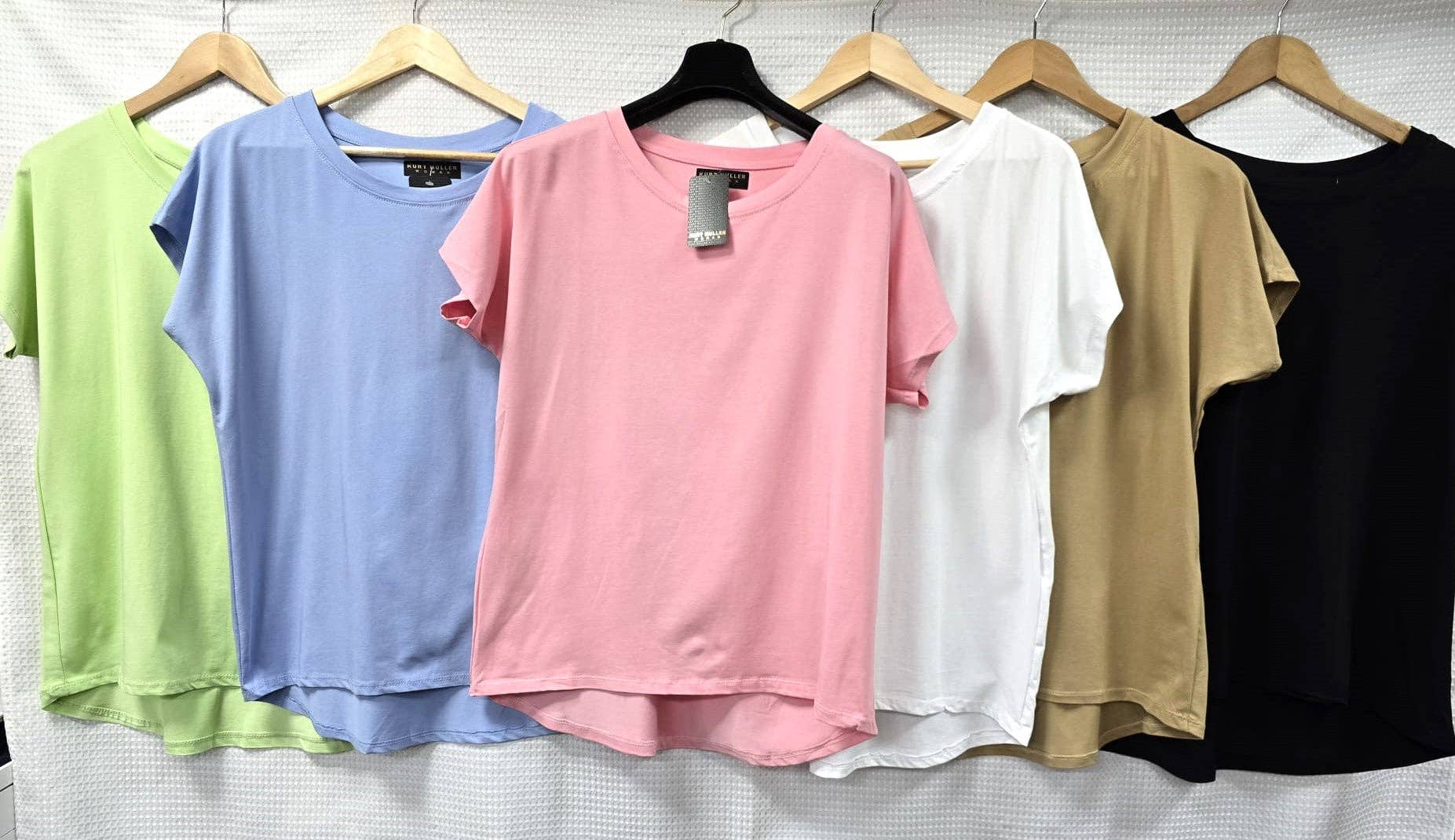 Plain High Low Cotton T-shirt Top