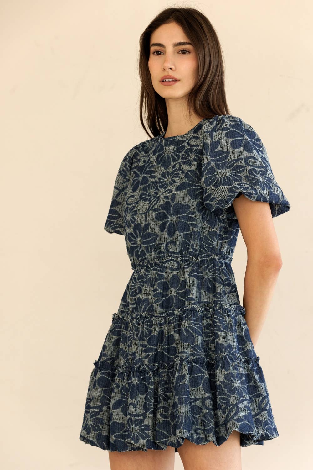 Tiered Ruffle Mini Dress