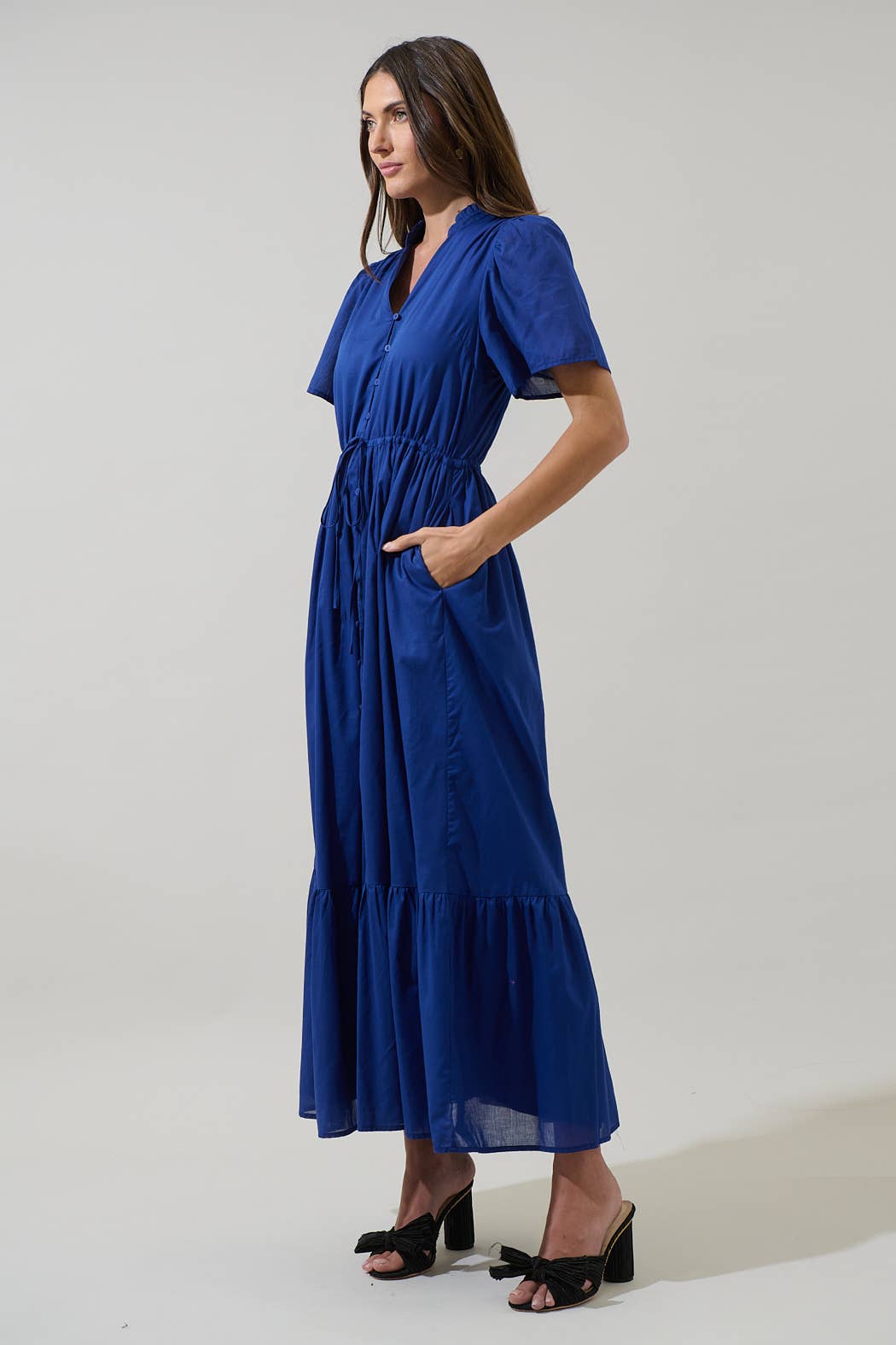 Bluebell Button Down Maxi Dress