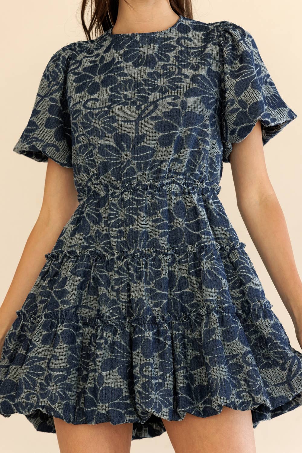 Tiered Ruffle Mini Dress