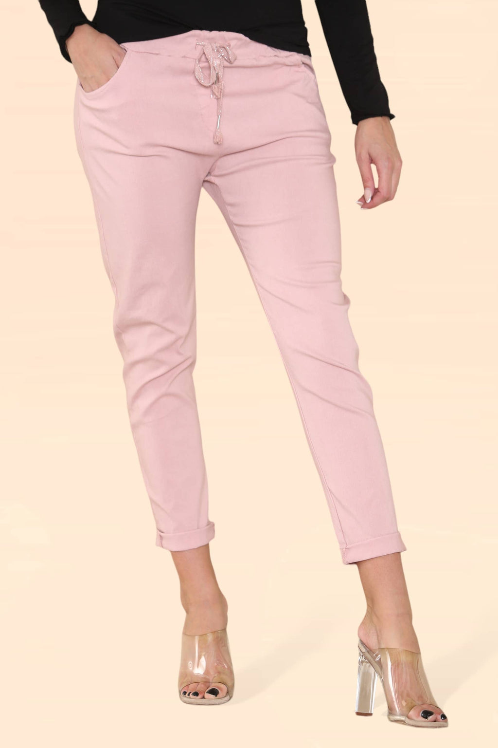 Plain Bi-Stretch Magic Trousers