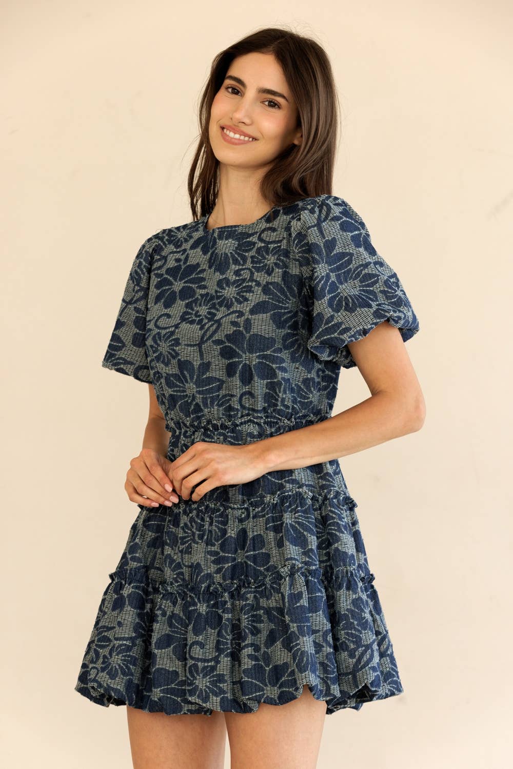 Tiered Ruffle Mini Dress