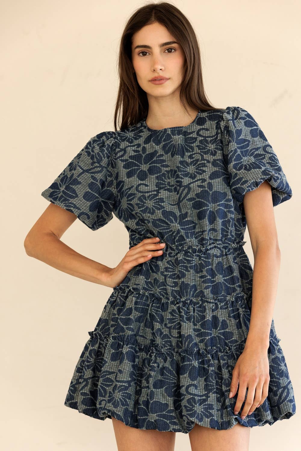 Tiered Ruffle Mini Dress