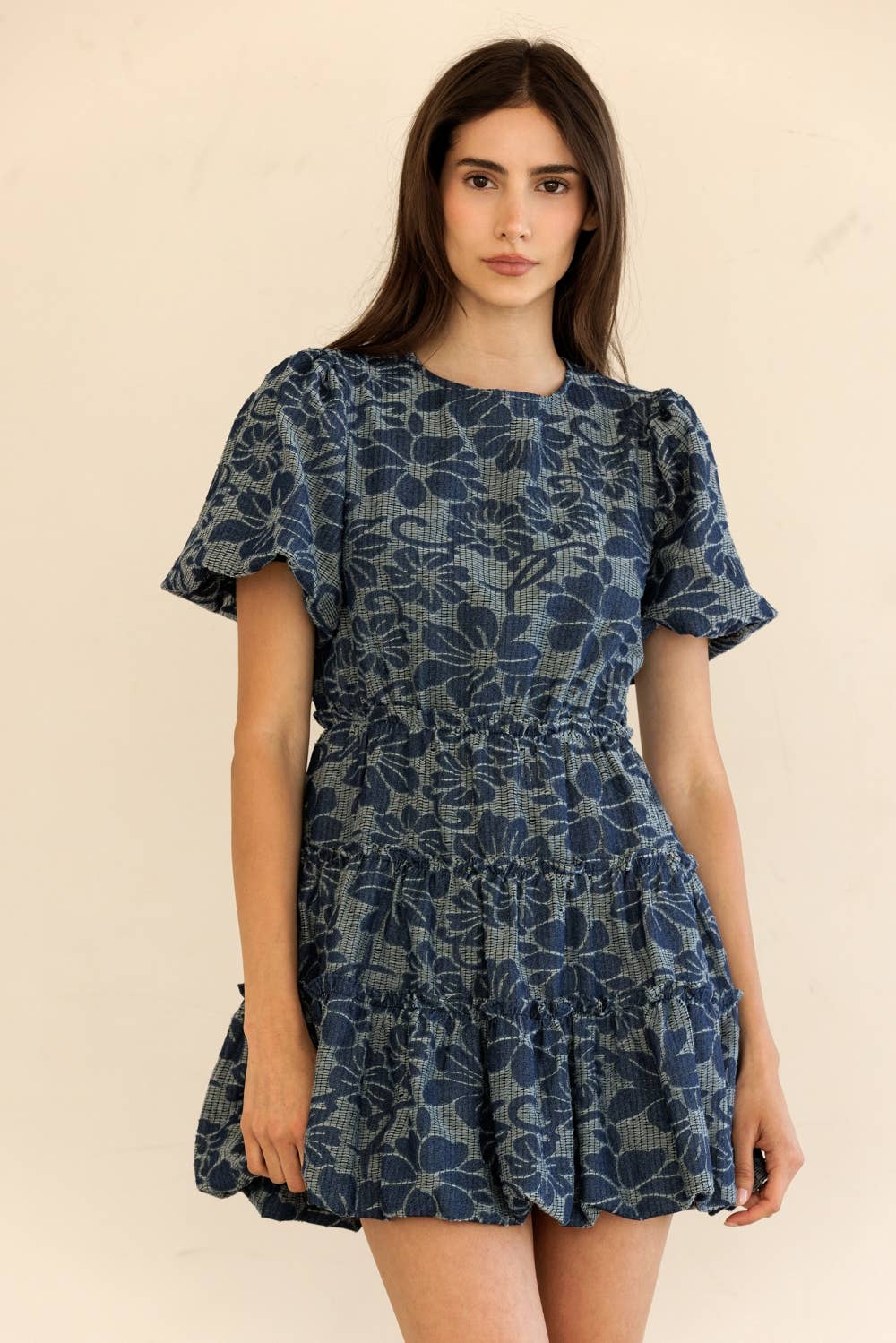 Tiered Ruffle Mini Dress