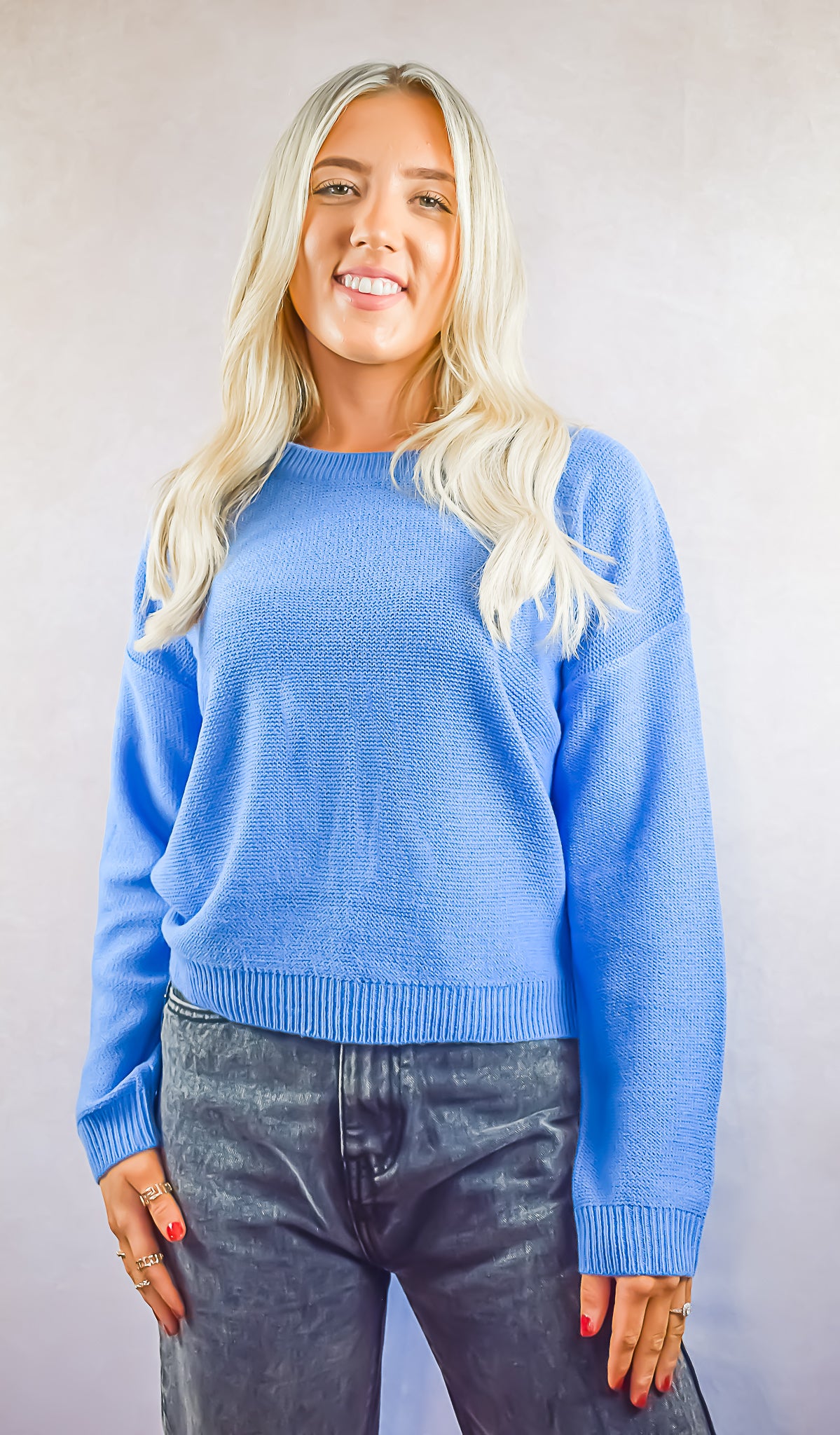 Boxy Fit Long Sleeve Jumper