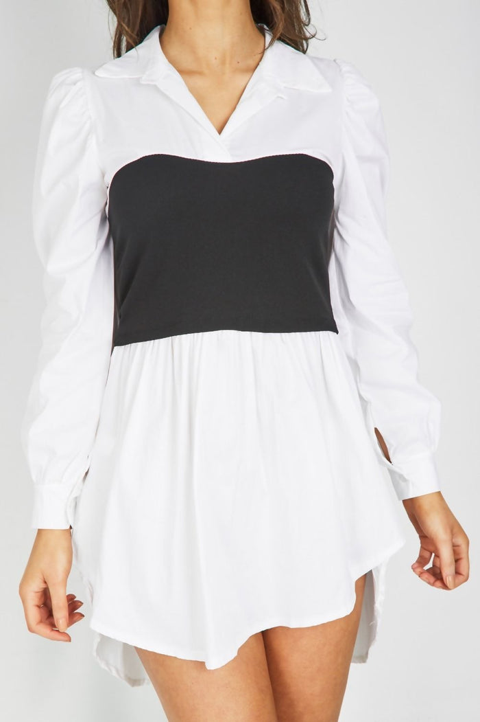 Crochet Styled Shirt Dress
